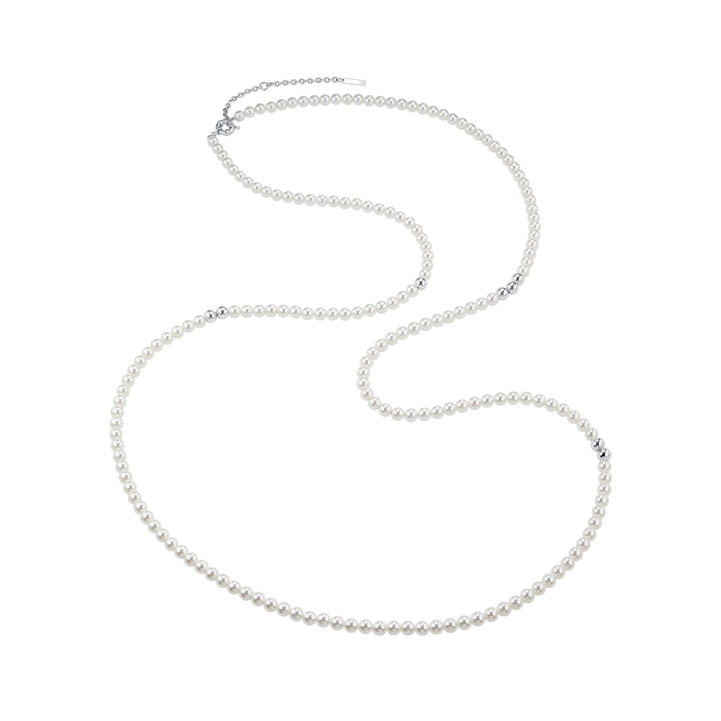 Classic imitation pearl body chain