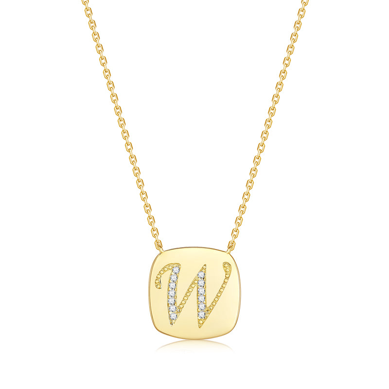 Letter series necklace