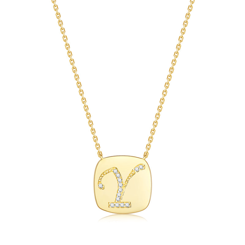 Letter series necklace