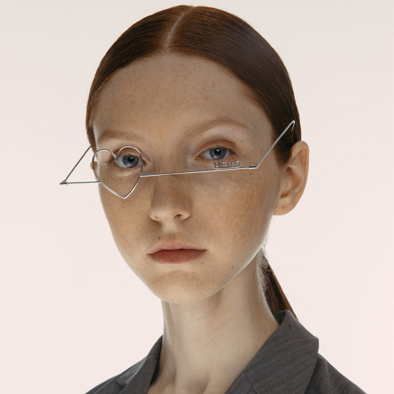 Hello letter love heart glasses