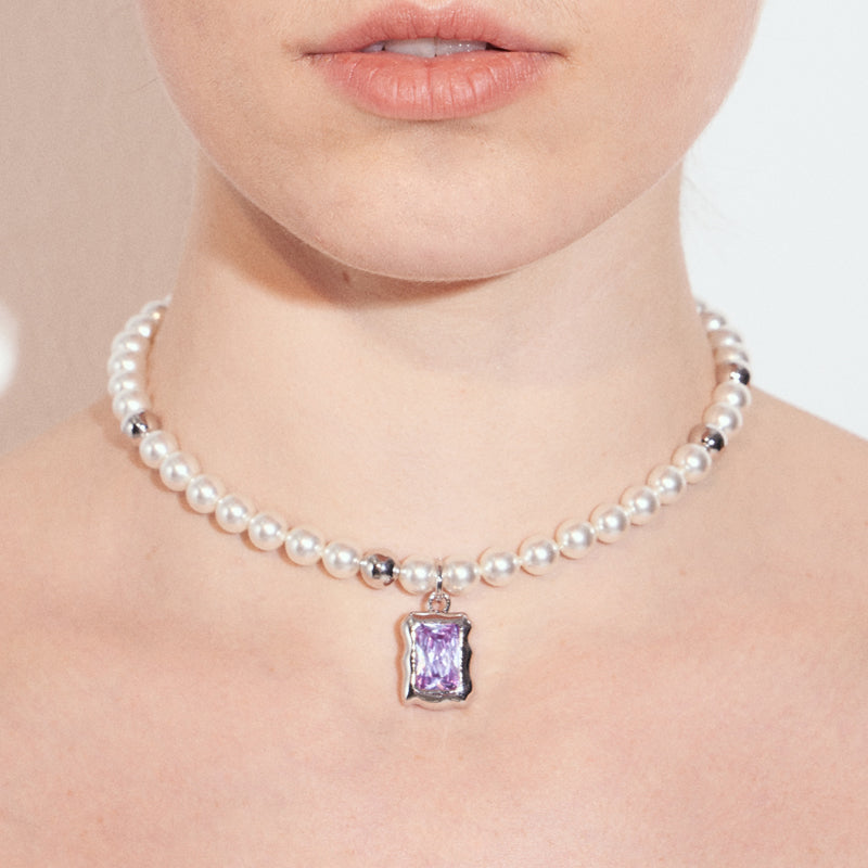 Baguette Pendant Necklace