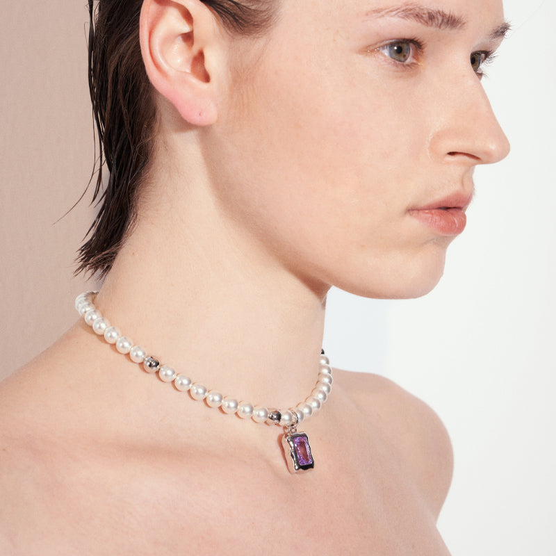 Baguette Pendant Necklace