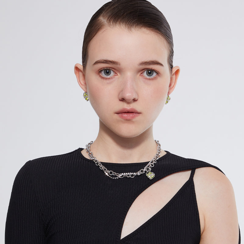 Wrapped in a love-gem-zircon necklace