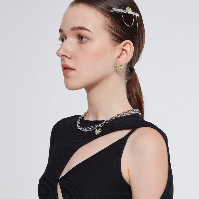 Wrapped in a love-gem-zircon necklace