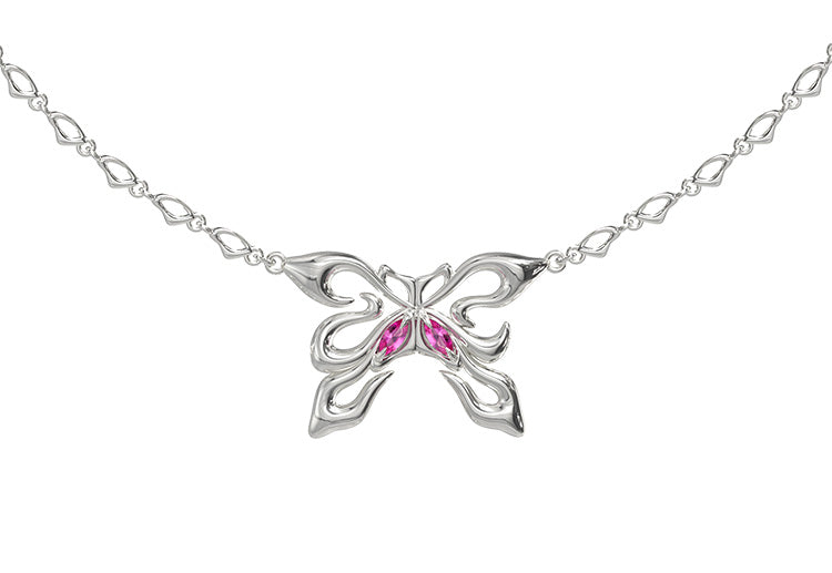 Party butterfly necklace