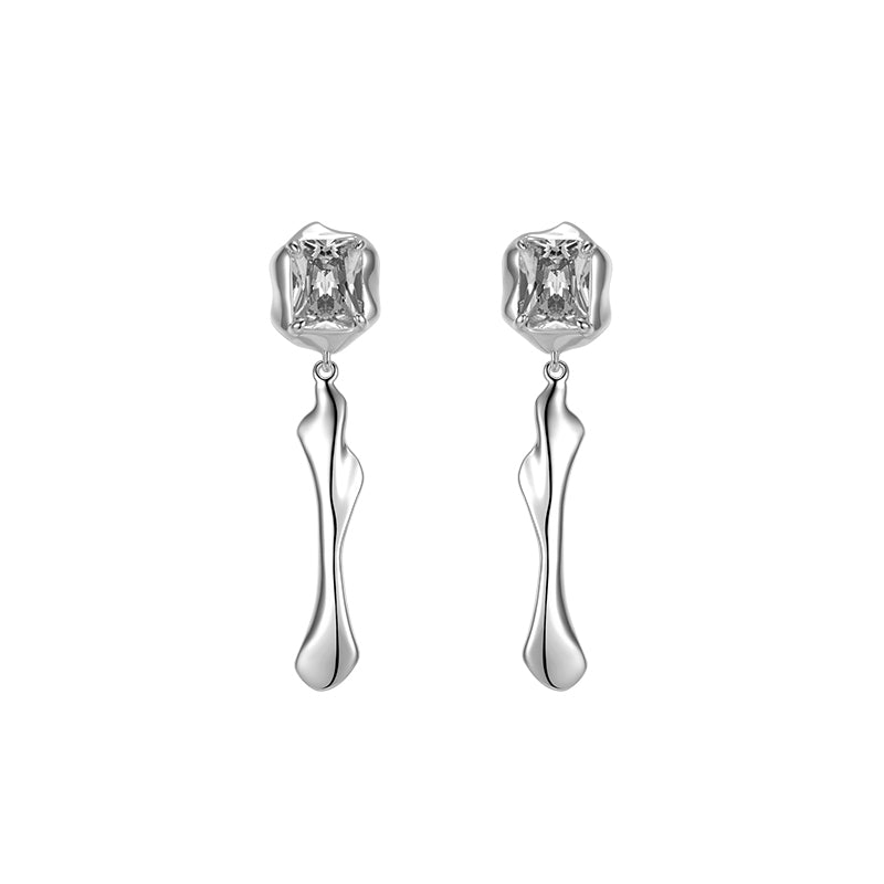 Boucles d’oreilles à flux de fonte des glaces