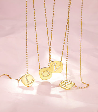 Letter series necklace