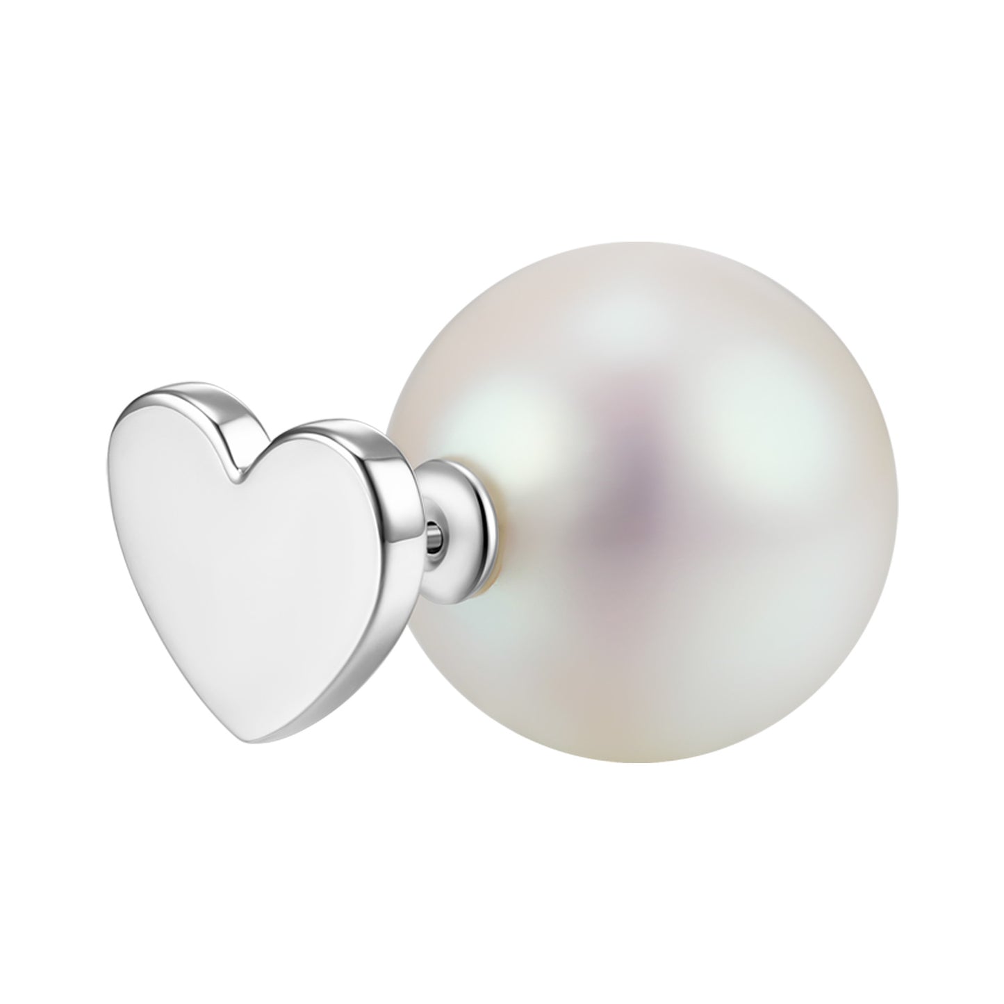 Love imitation pearl earrings