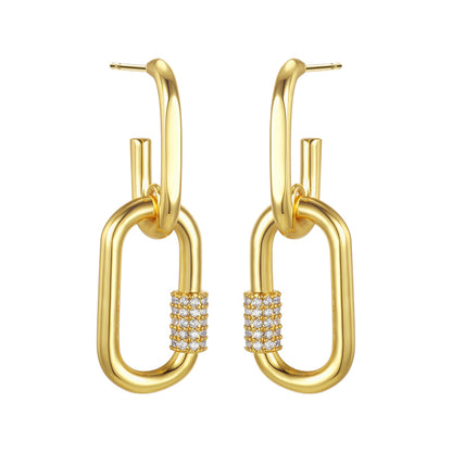 Boucles d'oreilles puces rondes brillantes