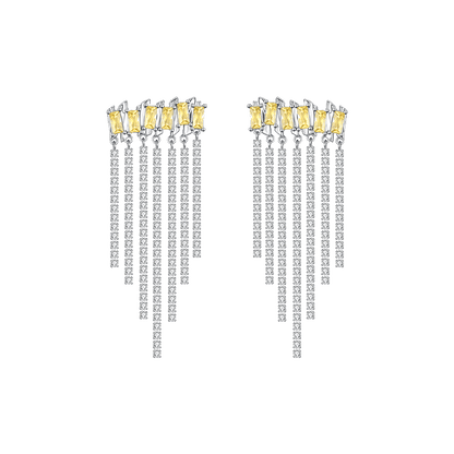 Tipsy Curtain Tassel Earrings