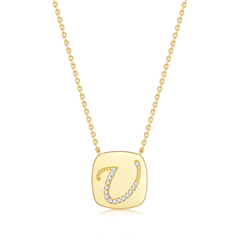 Letter series necklace