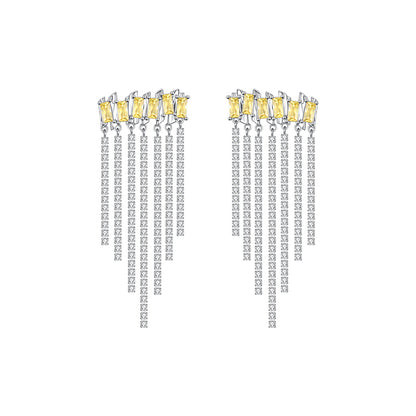 Tipsy Curtain Tassel Earrings