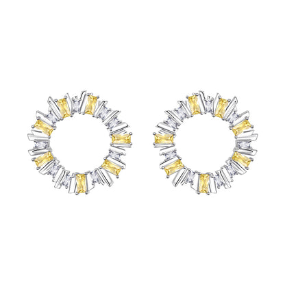 The round table dance sparkles with earrings