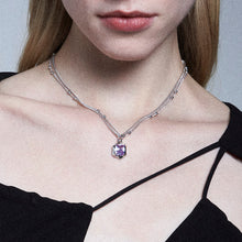 Load image into Gallery viewer, Melting Square Gem Necklaces
