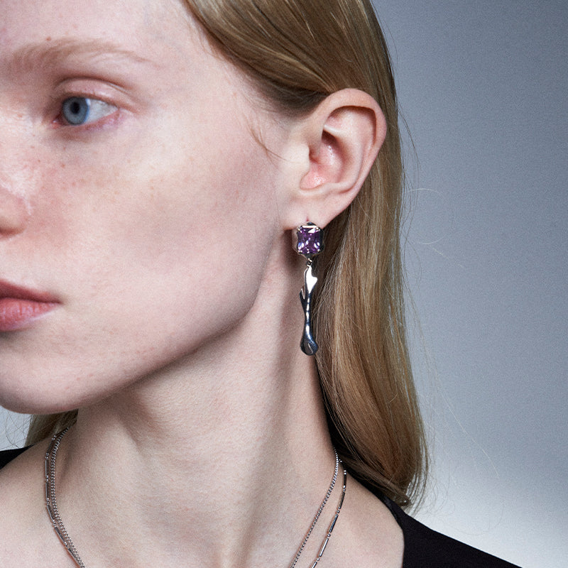Boucles d’oreilles à flux de fonte des glaces