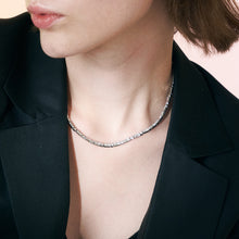 Load image into Gallery viewer, Square Round Crystal Diamond Necklace
