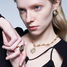 Load image into Gallery viewer, Ripples Gem Heart Necklaces
