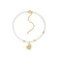 Load image into Gallery viewer, Ripples Gem Heart Pearl Necklaces
