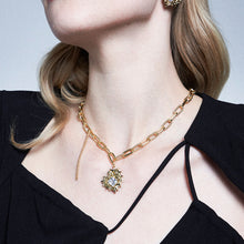 Load image into Gallery viewer, Ripples Gem Heart Necklaces
