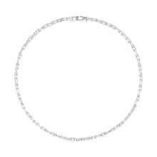 Load image into Gallery viewer, Square Round Crystal Diamond Necklace
