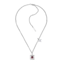 Load image into Gallery viewer, Overlapping, Square gem necklace
