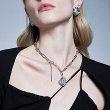 Load image into Gallery viewer, Ripples Gem Heart Necklaces
