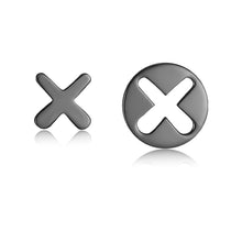 Load image into Gallery viewer, X asymmetric earrings
