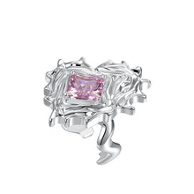 Load image into Gallery viewer, Ripples Gem Heart Ring
