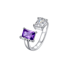 Load image into Gallery viewer, Double color gem ring opening

