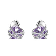 Load image into Gallery viewer, Irregular Heart Gem base earring
