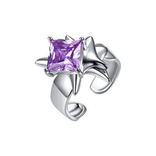 Load image into Gallery viewer, Overlap Gemstones Open Ring
