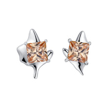 Load image into Gallery viewer, Flickered Square Gemstones Earrings
