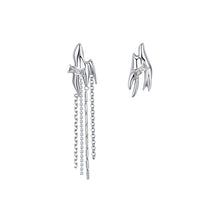 Load image into Gallery viewer, Drainage area Gemstones  Asymmetry Tassels Earrings
