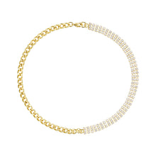 Load image into Gallery viewer, Crystal Diamond Chain Necklace
