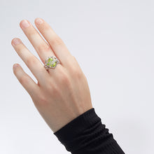 Load image into Gallery viewer, Braiding Love Gems Chain Open Ring
