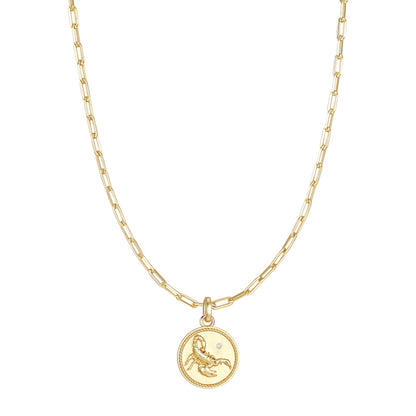 Twelve Constellation Series Constellation Image Necklace