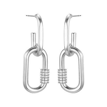 Boucles d'oreilles puces rondes brillantes