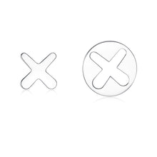 Load image into Gallery viewer, X asymmetric earrings
