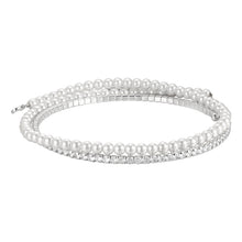 Load image into Gallery viewer, Double-layer pearl crystal diamond collar
